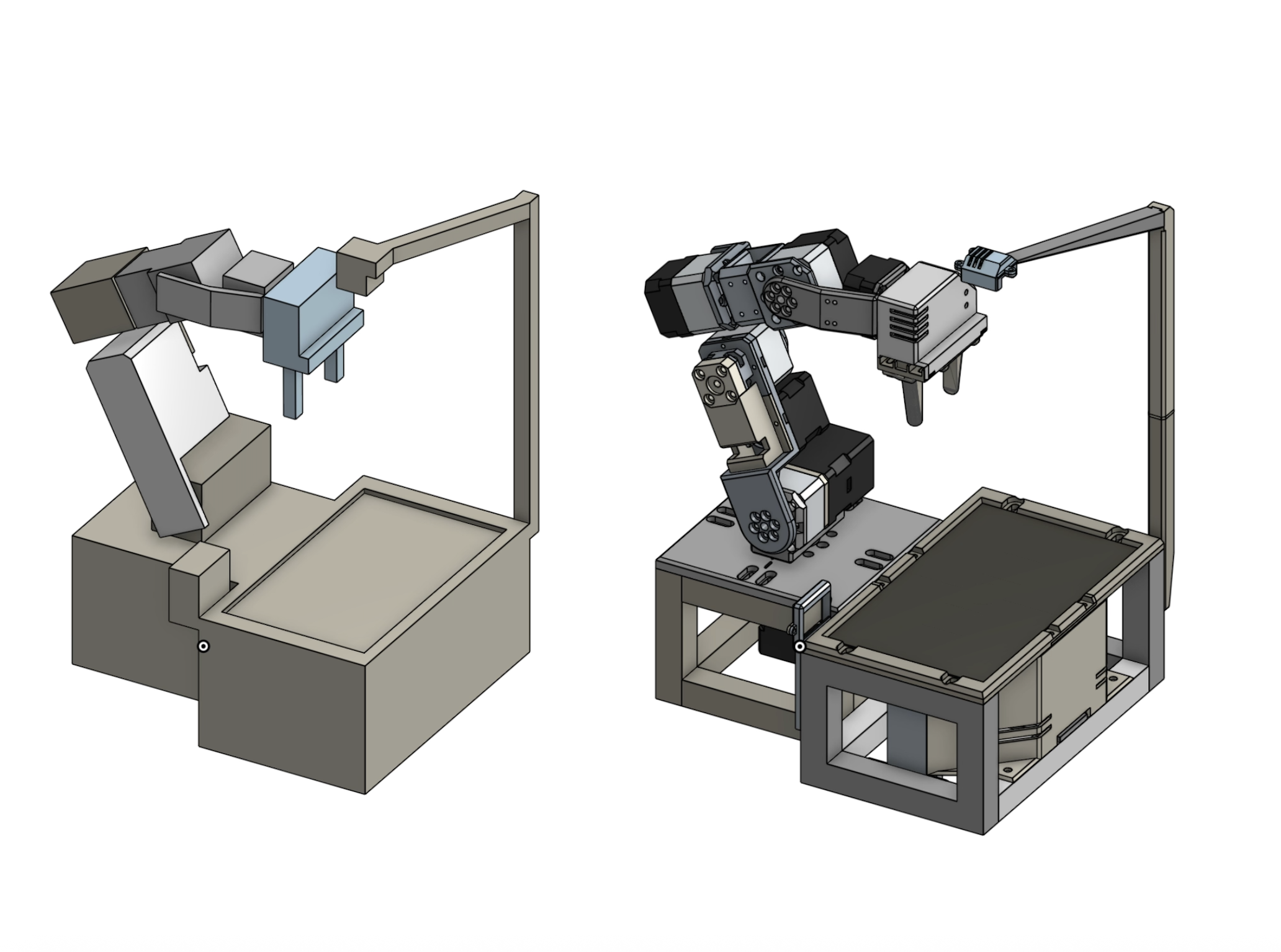 CAD and URDF models of the robot